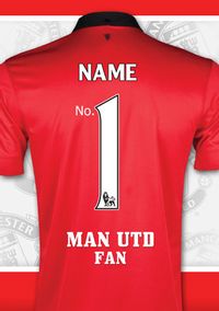 Tap to view Manchester United - No. 1 Fan Shirt Card