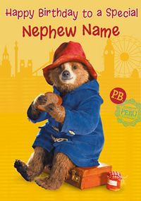 Paddington Bear Birthday Card -To a Special Nephew