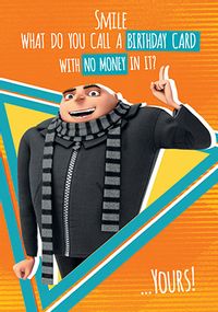 Despicable Me Gru Personalised Birthday Card