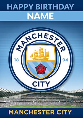 MANCHESTER CITY FC HAPPY BIRTHDAY CARD PRESENT NEW GIFT 