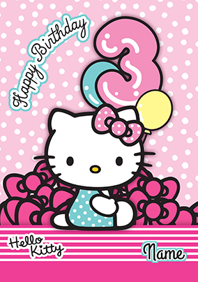 Daughter Children birthday Card Hello Kitty Birthday card for Granddaughter 