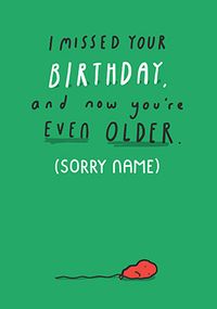 Even Older Personalised Card