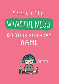 Practice Winefulness Personalised Card