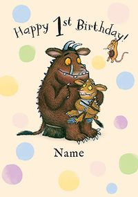The Gruffalo - Happy 1st Birthday Personalised Card
