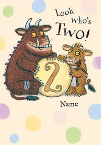 The Gruffalo - Look Who's 2 Personalised Card
