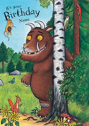 The Gruffalo - It's Your Birthday Personalised Card - A5 - By Funky Pigeon