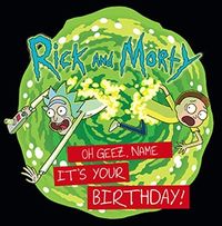 Rick & Morty Birthday Card