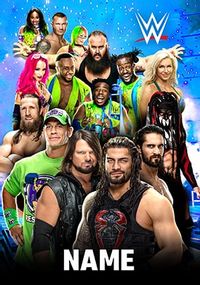 WWE All the Gang Personalised Card