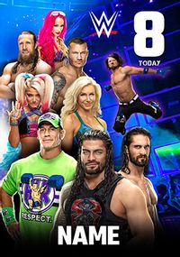 WWE 8 Today Personalised Card