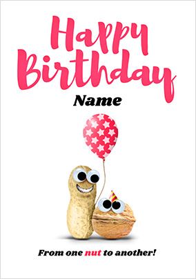 From One Nut To Another Personalised Card
