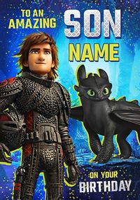 Son - How To Train Your Dragon Personalised Card
