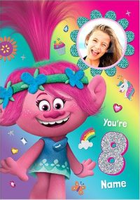 Tap to view Trolls - 8 Today Photo Birthday Card