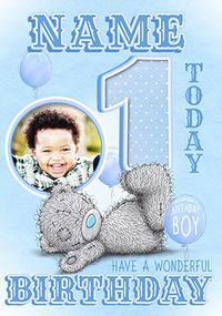 Tap to view Me To You - Photo Upload 1st Birthday Card Boy