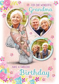 Me To You - Wonderful Grandma Multi Photo Upload Birthday Card
