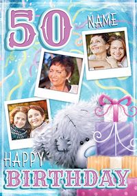 Tap to view Me To You - 50th Birthday Multi Photo Upload Card