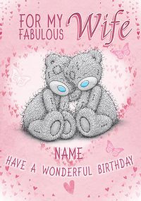 Tap to view Me To You - Fabulous Wife Birthday Card