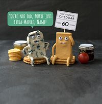 60th Cheesy Birthday Card - Extra Mature