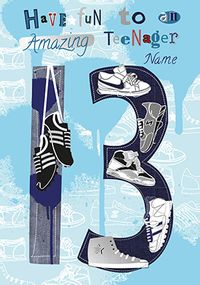 13 Amazing Teenager Personalised Card