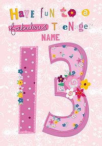 Tap to view Aloha! Fabulous Teenager Personalised Card