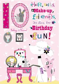10th Birthday Fun Personalised Card