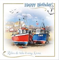 Take It Easy Personalised Birthday Card