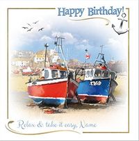 Tap to view Take It Easy Personalised Birthday Card