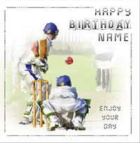 Tap to view Cricket Personalised Birthday Card