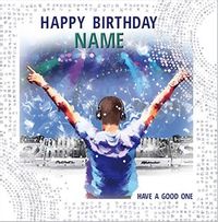 DJ Personalised Birthday Card