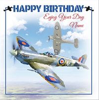 Tap to view In Flight Personalised Birthday Card