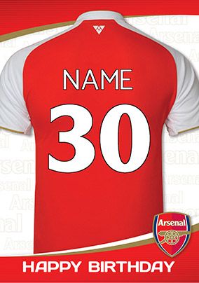 Arsenal FC - Age 30 Arsenal Football Shirt