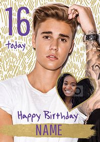 Tap to view Justin Bieber - Birthday Card 16 Today Photo Upload