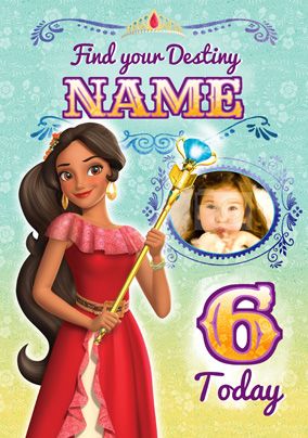 Elena of Avalor Age 6 Birthday Card