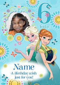 Tap to view Disney's Frozen Birthday Card - 6th Birthday Photo Upload