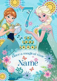 Tap to view Disney's Frozen Birthday Card - Magical 7th Birthday