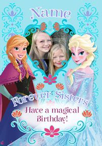 Tap to view Disney's Frozen Birthday Card - Forever Sisters Photo Upload