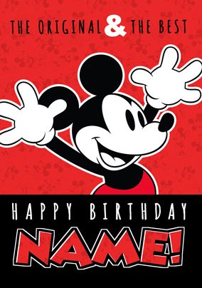 Mickey Mouse The Original Birthday Card