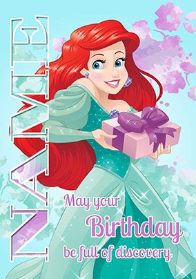 Ariel Birthday Card
