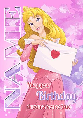 Sleeping Beauty Birthday Card
