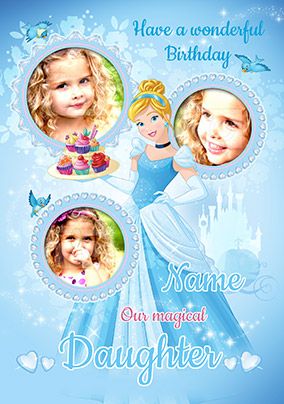Cinderella Photo Card For Daughter