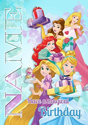 Disney Princess Birthday Card