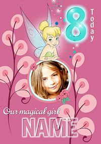 Tap to view Tinker Bell Age 8 Photo Birthday Card