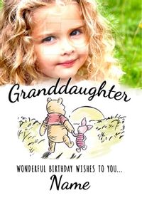 Tap to view Pooh Photo Birthday Card Granddaughter