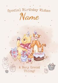 Winnie the Pooh Birthday Card
