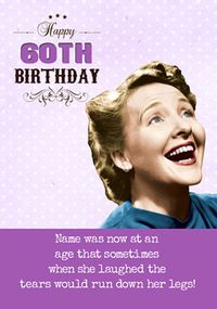 Tap to view Emotional Rescue - 60th Birthday Card Tears of Laughter