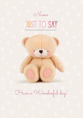 Have A Wonderful Day Personalised Card