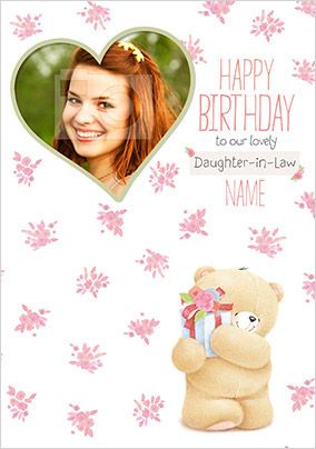 Daughter-in-Law Photo Forever Friends Birthday Card