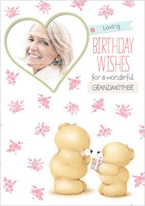 Grandmother Photo Forever Friends Birthday Card
