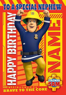Fireman Sam - Special Nephew Birthday Card
