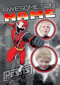 Tap to view Awesome Son Power Rangers Photo Card