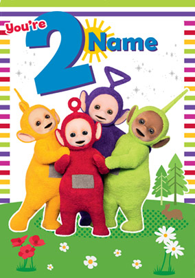 Teletubbies Birthday Card You Re 2 Today Funky Pigeon